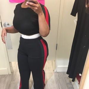 Black pants set worn once